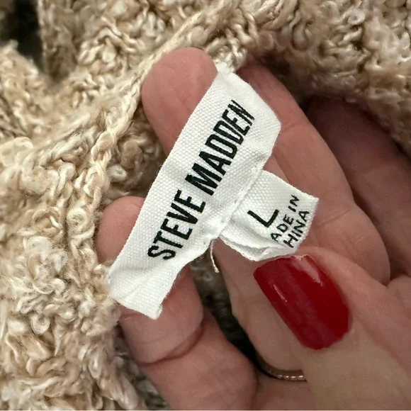 Steve Madden Tan Open-Front Cardigan - Picture 2 of 10